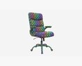 Office Chair With Armrests And Wheels 03 Modèle 3d