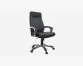 Office Chair With Armrests And Wheels 04 Modelo 3D