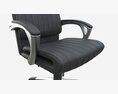 Office Chair With Armrests And Wheels 04 3D модель