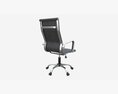 Office Chair With Armrests And Wheels 05 3D模型