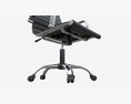 Office Chair With Armrests And Wheels 05 3d model