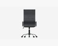 Office Chair With Armrests And Wheels 05 3d model