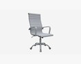 Office Chair With Armrests And Wheels 05 3Dモデル
