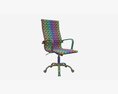Office Chair With Armrests And Wheels 05 Modelo 3d