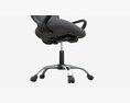 Office Chair With Armrests And Wheels 06 3D 모델 