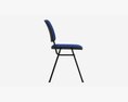Office Chair With Fabric Seat 3d model
