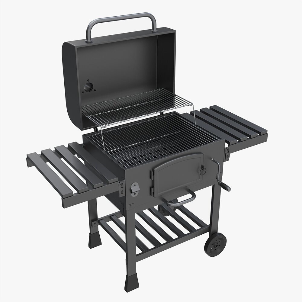 Outdoor Barbecue Charcoal Portable Grill 3D 모델 