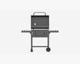 Outdoor Barbecue Charcoal Portable Grill Modelo 3d