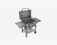 Outdoor Barbecue Charcoal Portable Grill Modello 3D