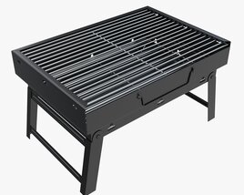 Outdoor Barbecue Folding Portable Grill Modello 3D