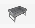 Outdoor Barbecue Folding Portable Grill 3D 모델 