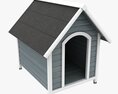 Outdoor Wooden Dog House 3d model
