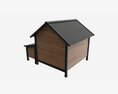 Outdoor Wooden Dog House 03 3D模型