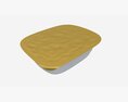 Plastic Food Tray With Wrap Modello 3D