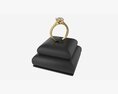 Ring Leather Display Holder Stand 02 3D 모델 