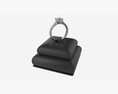 Ring Leather Display Holder Stand 03 Modello 3D