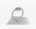 Ring Leather Display Holder Stand 04 Modelo 3d