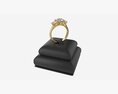 Ring Leather Display Holder Stand 05 Modèle 3d
