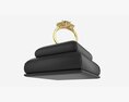 Ring Leather Display Holder Stand 05 3D 모델 
