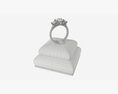 Ring Leather Display Holder Stand 05 3d model