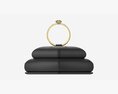 Ring Leather Display Holder Stand 06 Modello 3D