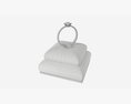 Ring Leather Display Holder Stand 06 Modelo 3d