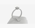 Ring Leather Display Holder Stand 06 Modèle 3d