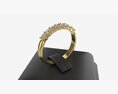 Ring Leather Display Holder Stand 07 Modelo 3D