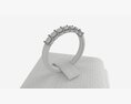 Ring Leather Display Holder Stand 07 Modelo 3D