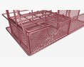 Rose Metal Desk Organizer Modello 3D