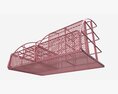 Rose Metal Desk Organizer Modelo 3D
