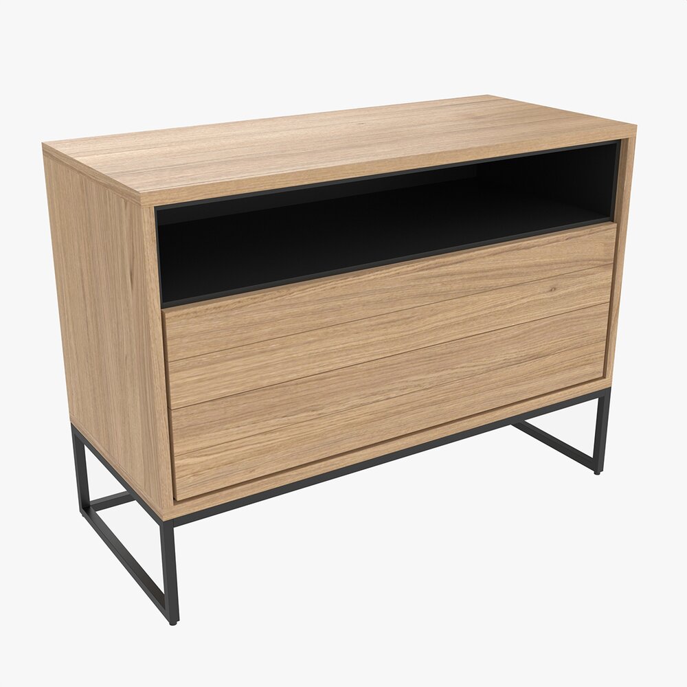 Sideboard Short With Drawers Modelo 3D