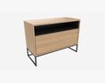 Sideboard Short With Drawers 3D модель