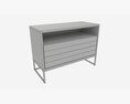 Sideboard Short With Drawers 3D 모델 