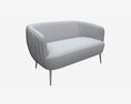 Sofa Accent 2-seater Modèle 3d