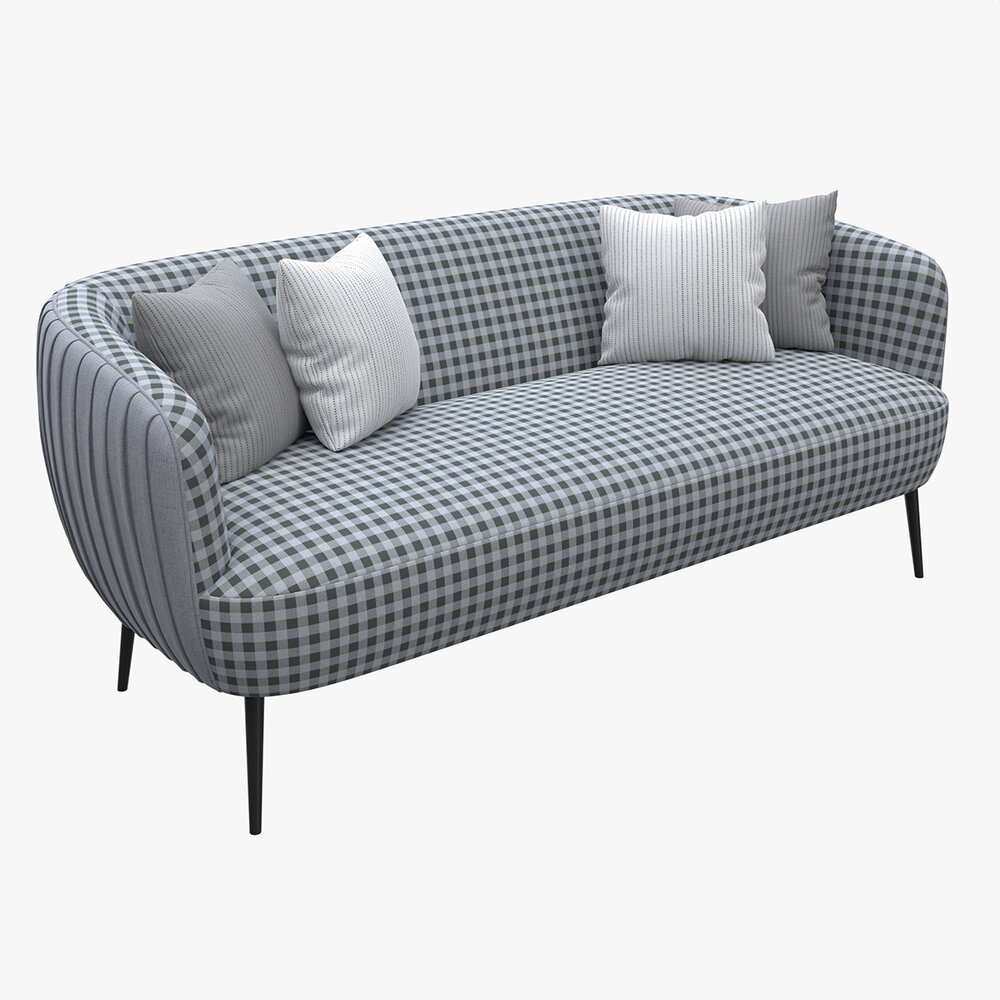 Sofa Accent 3-seater 3D模型