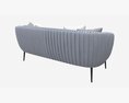 Sofa Accent 3-seater 3D 모델 