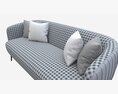 Sofa Accent 3-seater Modello 3D
