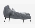 Sofa Accent 3-seater 3D 모델 