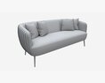 Sofa Accent 3-seater 3Dモデル