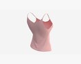 Strap Vest Top For Women Pink Mockup 3D-Modell