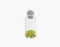 Medicine Small Glass Bottle With Pills Modèle 3d