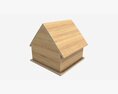Wooden Birdhouse 3D модель