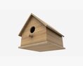 Wooden Birdhouse 3D модель