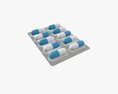 Pills In Blister Pack 01 3D 모델 