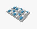 Pills In Blister Pack 01 3D модель