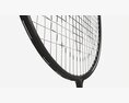 Badminton Racquets With Shuttlecock 3D модель