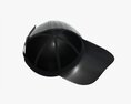 Baseball Cap Leather Mockup Black 3d model