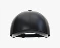 Baseball Cap Leather Mockup Black 3d model