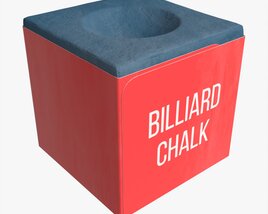 Billiard Cue Chalk Modelo 3d